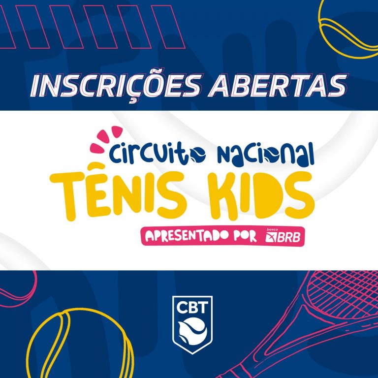 Seguem abertas as inscrições para etapa do Circuito Nacional Tennis Kids em Porto Alegre