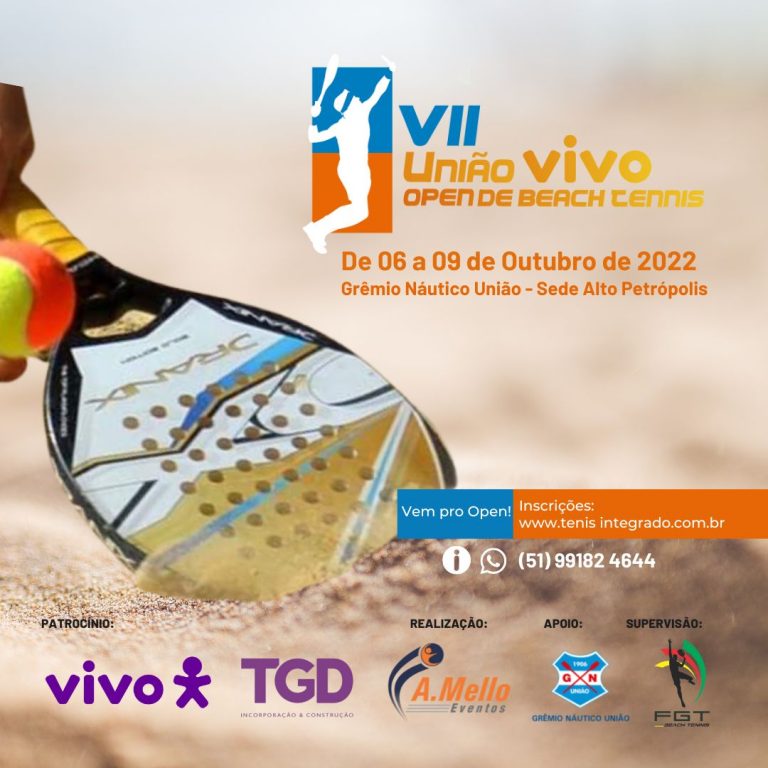 Abertas as inscrições para o VII União Vivo de Beach Tennis