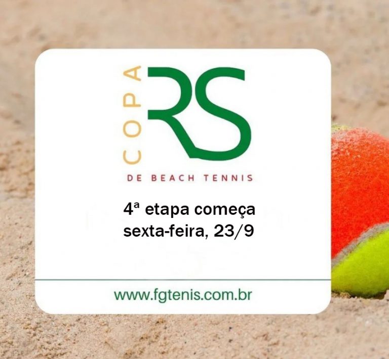 4ª etapa da Copa RS de Beach Tennis/Zona Sul de Poa começa nesta sexta-feira