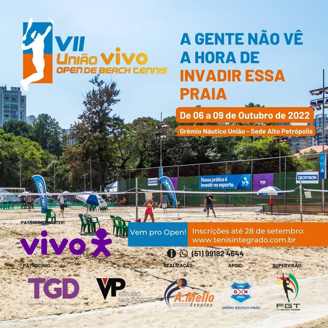 Nas areias do beach tennis - Grêmio Náutico União