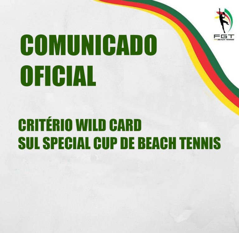 Critério wild cards Sul Special Cup de Beach Tennis